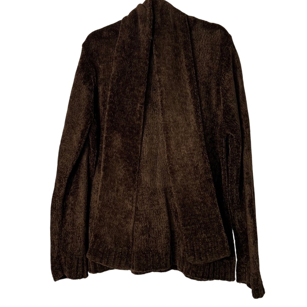 White Stag Woodland Brown Chenille Cozy Sweater with scarf XL